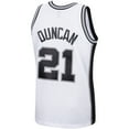 thumbnail image 3 of Men's Mitchell & Ness Tim Duncan White San Antonio Spurs 1998/99 Hardwood Classics Swingman Jersey, 3 of 3