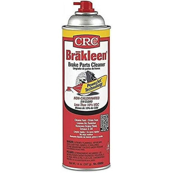 CRC Brakleen Brake Parts Cleaner - 50 State Formula with PowerJet Technology (6 Pack)