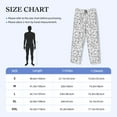 thumbnail image 4 of Naloa Black White Music Pajama Pants Men, PJ Bottoms, Sleep & Lounge Pants-Medium, 4 of 6