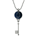 thumbnail image 1 of Universo de fantasía de cristal azul cielo de estrella Colgante Collar Vintage Llavero Plata Joyas Unbranded  M, 1 of 3