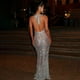 thumbnail image 4 of Sequin Fishtail Evening Dress Sleeveless Deep V Halter Neck Backless Silver Black Long Gown, 4 of 4