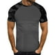 thumbnail image 2 of Playeras Cuello V Para Hombre, Camiseta Informal De Moda Con Estampado De Camuflaje, Cuello Redondo Y Manga Corta, 2 of 5