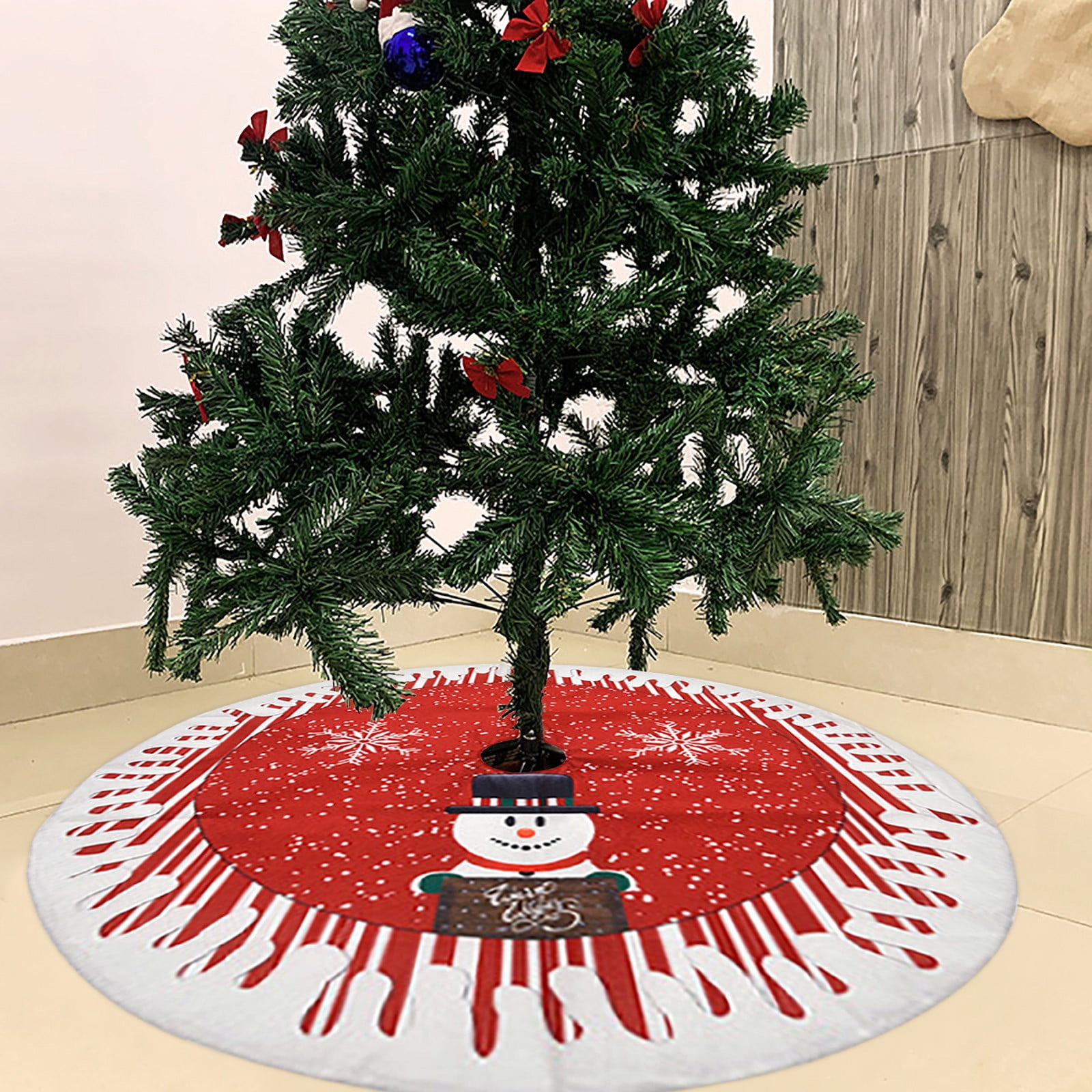 Clearance Christmas Tree Skirt ， Christmas Ornaments Christmas Tree