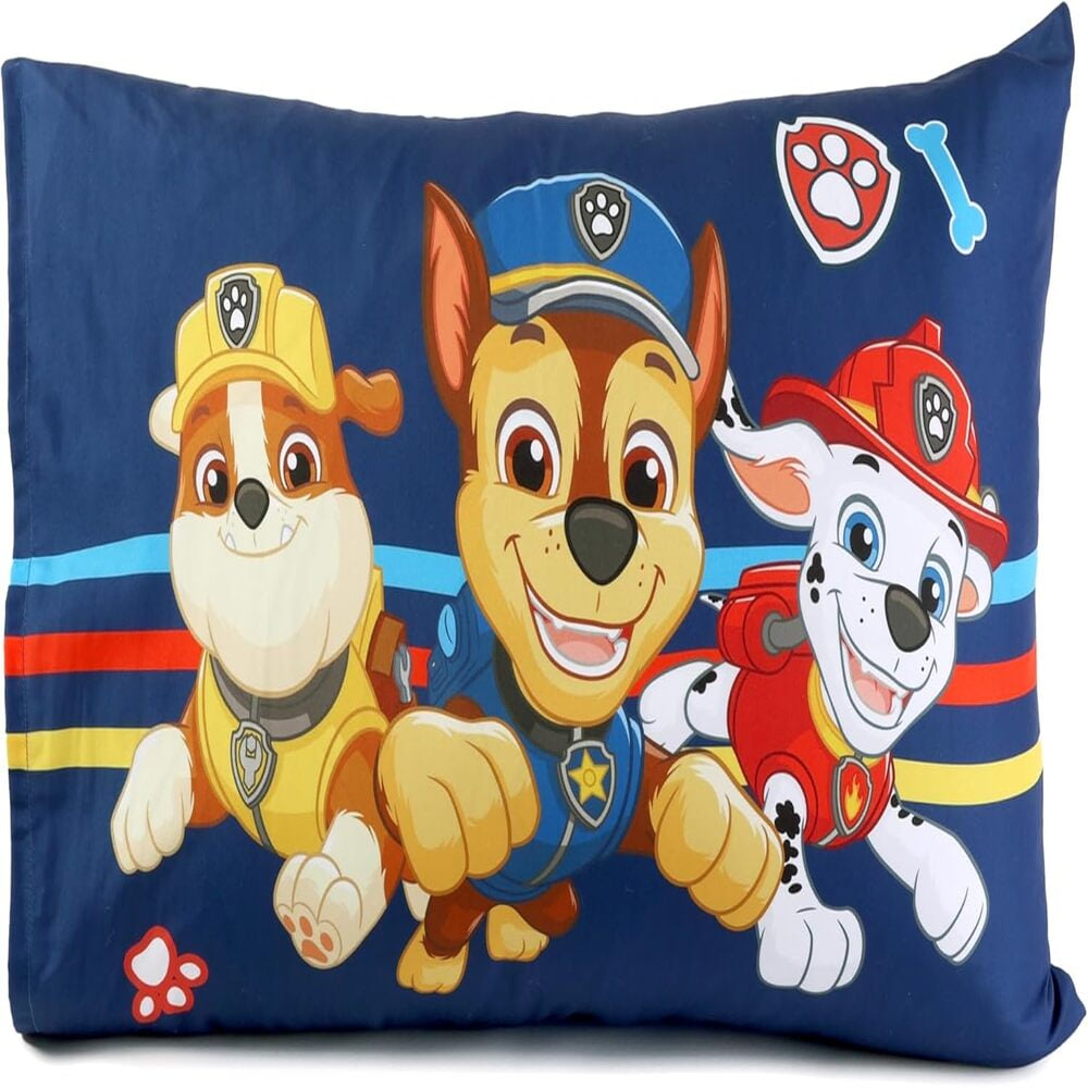 Paw Patrol Multicolor Toddler 3-Pcs Bedding Sheet Set for Kids- Pillowcase, Comforter & Fitted Sheet