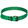 thumbnail image 2 of Gelante Canvas Double Grommet Hole Belt - Kelly Green, M, 2 of 3