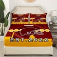 thumbnail image 3 of Erosebridal Football Bed Sheets Set Queen,Sports Football Fans Sheet Set,Football Team Sheets,Sports Football Fans Flat Fitted Sheet with 2 Pillow Shams(Washington), 3 of 6