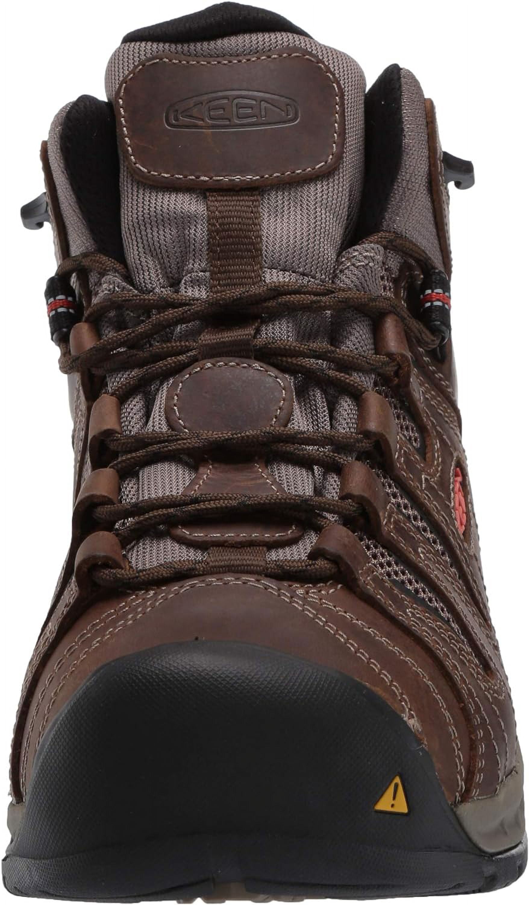 Keen Flint Mid Men\'s Size 10.5 Brown Outdoor Leather Hiking Boots Flint II Mid Soft Toe Boots - MJ Footwear main image 3