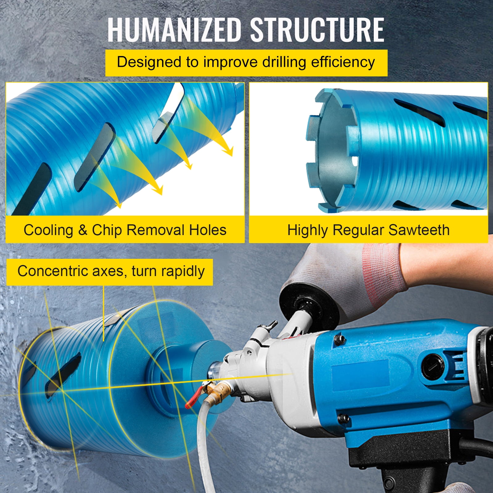 115mm core drill outlet