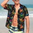 thumbnail image 6 of Men's Hawaiian Shirt Short Sleeve Button Down Shirts for Men, 6 of 8