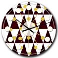 thumbnail image 1 of Designart 'Gold Polka Dot Pattern Ii Horloge Murale Moderne du Milieu du Siècle, 1 of 4