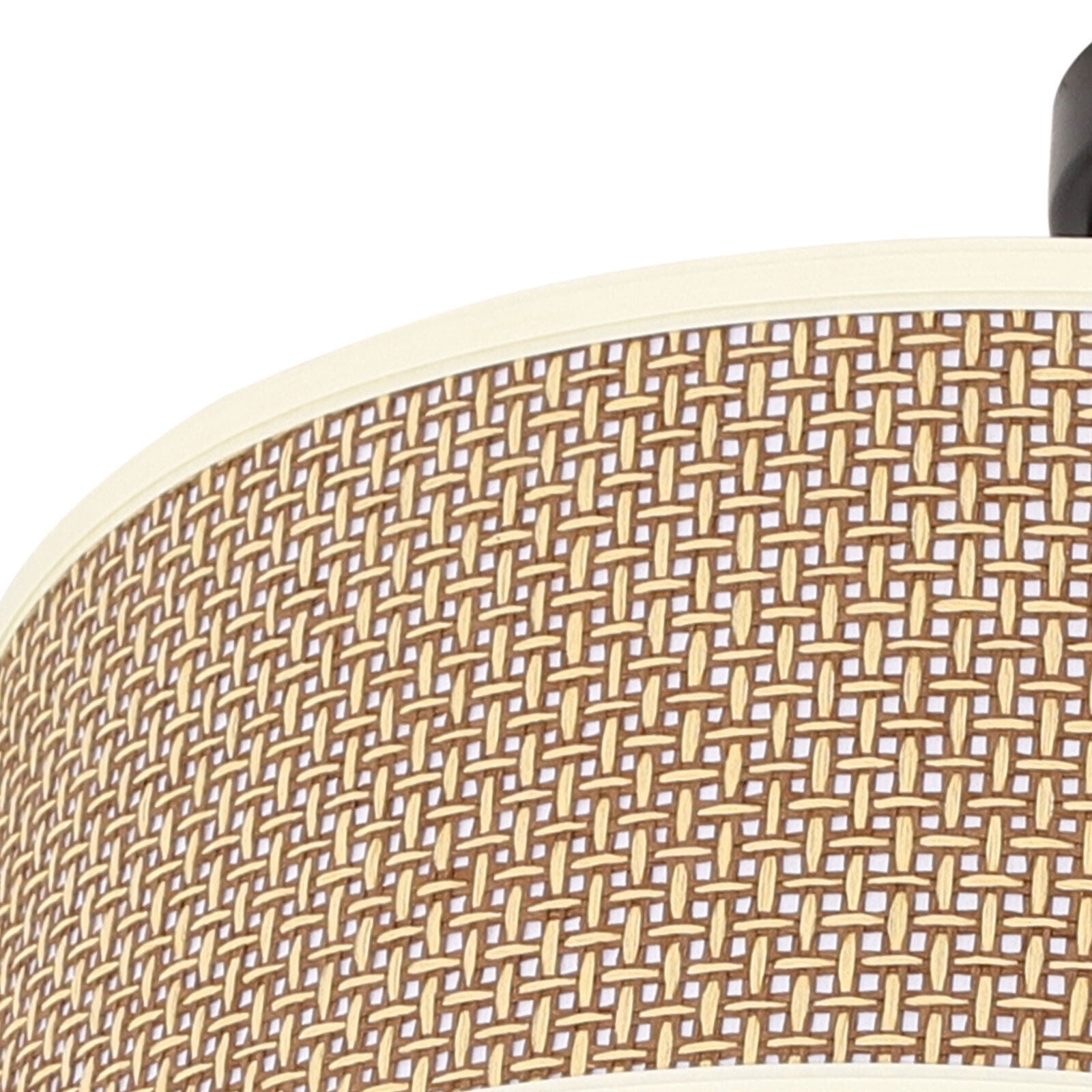 TFCFL Modern Rattan Semi Flush Ceiling Light Hanging Lamp Fixture For Living Dinning Room