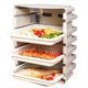thumbnail image 1 of Vajilla de tipo cajón de varias capas Bandeja de almacenamiento de vajilla lateral montada en la pared Organizador de cocina Plato apilable B, 1 of 5