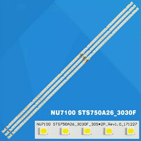 3pcs LED strips For Samsung QN75Q6DRAFXZA QN75Q60RAFXZA QA75Q60RAJXXZ 19Y_Q60_STC750A37 BN96-48257A