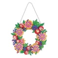 thumbnail image 2 of Bohrmaschine DIY Kits Double-Sided Wreath Flower Embroidery Ornament Handmade for Living Room Wall Bedroom Garden Decoration 28x28x16.5CM BLESIY pintura de diamantes, 2 of 8