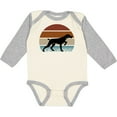 thumbnail image 3 of Inktastic Hunting Dog Retro Sunset Boys or Girls Long Sleeve Baby Bodysuit, 3 of 5