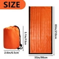 thumbnail image 2 of 2 Pack Emergency Sleeping Bag, Mylar Emergency Blanket, Waterproof Lightweight Survival Shelter Blanket, Portable Survival Thermal Bivy Sack for Outdoor Camping Hiking Adventure, 2 of 6