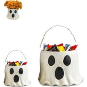 1pc Ghost Vase Gifts, Cutest Ghost Bucket for Halloween, Funny Ghost Face Planter, Ghost Candy Bowl Decoration, Candy Bucket Outdoor Garden Decoration