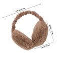 thumbnail image 2 of unbranded Orejeras Mullidas Marrones Para Mujer Con Y Protección El Frío, 2 of 6