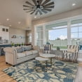 thumbnail image 3 of Aspire Wool Triangle Light Blue & Cream 8' x 11' Area Rug, 3 of 4