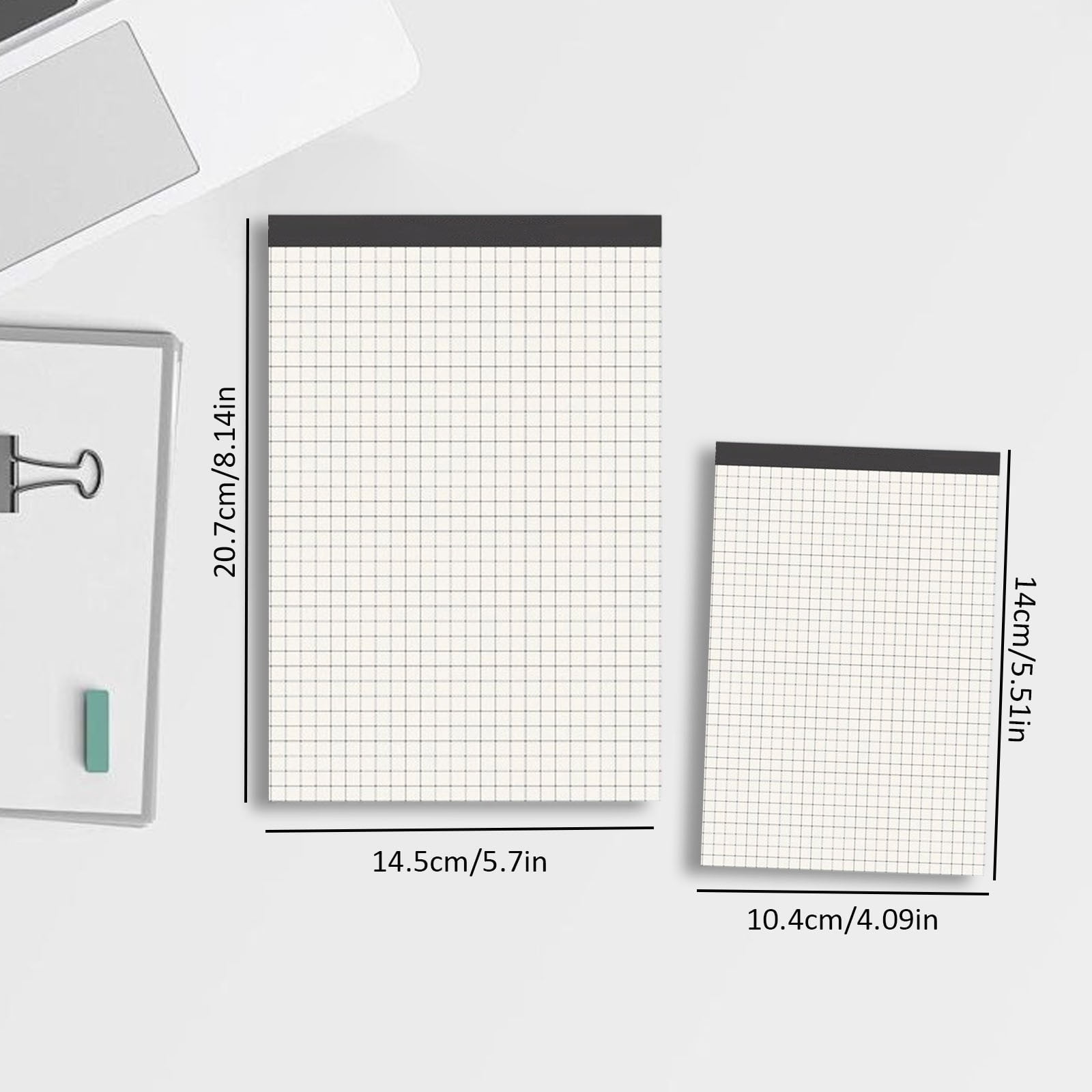 Graph Paper Spiral Notepad A5 Top Wirebound Notepad Grid Notebook Notebook Grid Paper 70 Sheets for Writing Sketching Drawing Office Supplies by WEIWEIGG
