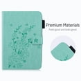 thumbnail image 3 of iPad mini 4 Case, iPad mini 4th Generation Case 7.9", Allytech PU Leather Slim Fit Blossom Magnetic Stand Folio Book Cover Style Cards Holder Wallet Case for Apple iPad mini 4 A1550 A1538, Green, 3 of 7