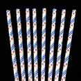 thumbnail image 2 of Roc Paper Straws Stars and Stripes Paper Drinking Straws 100 Count Box, 2 of 7