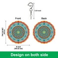 thumbnail image 2 of WIRESTER Wind Spinners Outdoor Hanging Décor 8" for Yard and Garden Decor, Outdoor Decorations - Tropical Mandala, 2 of 7