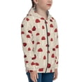 thumbnail image 5 of Pofeuu Ladybug With Mushroom Print Teenage Zipper Hoodie Sweatshirts Hooded Casual Jackets With Pocket For Boys Girls-Small, 5 of 6