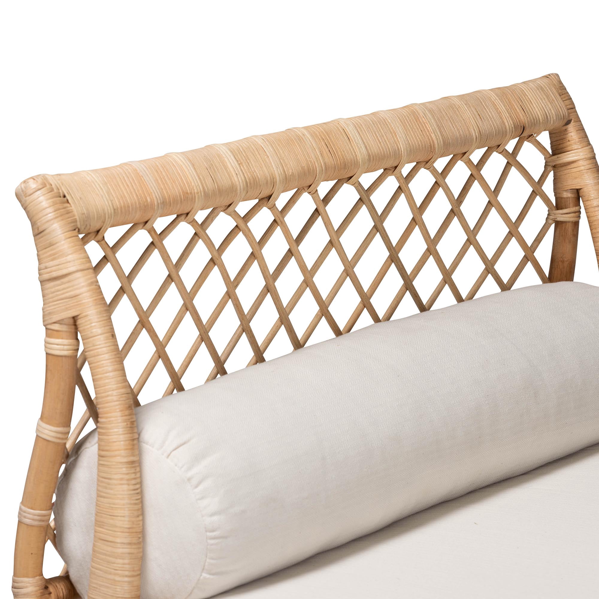 bali & pari Philana Boho Daybed, Natural Rattan