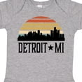 thumbnail image 4 of Inktastic Detroit Michigan Skyline Retro Boys or Girls Baby Bodysuit, 4 of 5