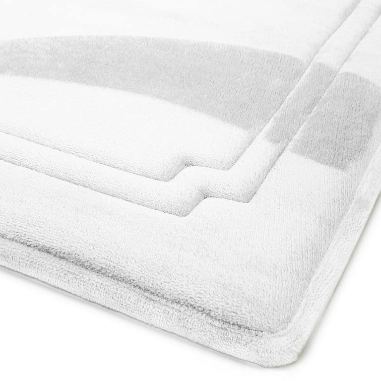 Bath Rug- Thick Memory Foam- Soft Gray - Top Notch DFW, LLC