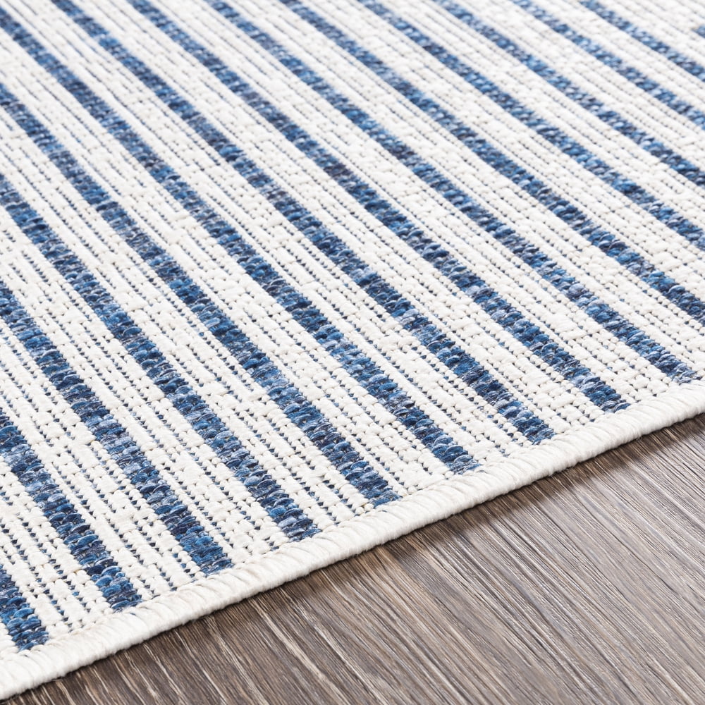 Livabliss Outdoor Rugs, 2x3 Eagean Global Blue Area Rug for Patio, Porch, Deck, Backyard, Waterproof Indoor Outdoor Carpet (2' x 2'11")