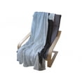 thumbnail image 3 of Cow Soft Flannel Fleece Throw Blanket, Animal Along Tongue Out Looking and Smiling to Camera Friendly Creature, Cozy Plush for Indoor and Outdoor Use, 50" x 70", Pale Blue Charcoal Grey, by Ambesonne, 3 of 5