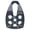 Black, variant on CEORPER 30KN Climbing Rope Pulley Mobile Micro Rescue Pulley Aluminum Swing Sheave