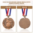 thumbnail image 4 of Uxcell Football Events Wheat Award Medals with Ribbons, Winner Medals Prizes for Competitions Sports Party Red, 4 of 7