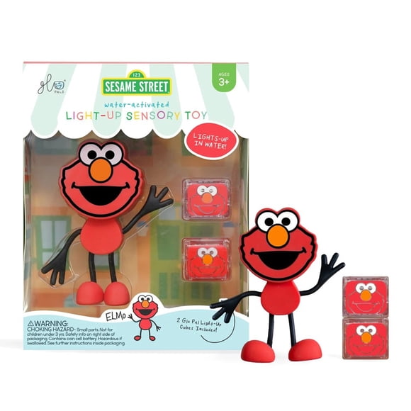 Glo Pals Sesame Street Light-Up Bath Toy - Elmo