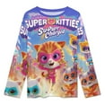 thumbnail image 2 of Super Kitties Women's Pajama Sets Long Sleeve Pajamas Top And Pants Sleepwear Nightwear Soft Pjs Lounge Sets, 2 of 8