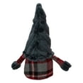 thumbnail image 4 of Northlight Plush Plaid Standing Christmas Gnome - 9" - Red and Gray, 4 of 4