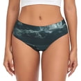 thumbnail image 1 of Fotbe Moonlit Night Sky Shark Calzones Estampados para Mujer – Ropa Interior de Algodón, Cómoda, Suave y Elástica-X-Small, 1 of 6