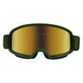 thumbnail image 2 of iXS Hack Goggles with Gold Mirror and Clear lens, Standard Size, Olive Green, 2 of 2