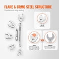 thumbnail image 4 of 3/8" Drive 24-Piece Crowfoot Wrench Set with 2 Extensions | SAE 3/8"-1" & Metric 10-22mm | CR-MO Steel Construction | Includes EVA Tool Organizer, 4 of 7