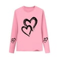 thumbnail image 2 of Blusas y camisas de manga larga con cuello redondo CUHK Top estampado de cuello redondo para primavera y verano Jersey informal Camisa básica de manga larga para niños y niñas Blusa de poliéster para, 2 of 6