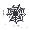 thumbnail image 2 of xiaxaixu Halloween Spider Napperons Web, Spider Chemin de Table Web sous-Verres Ensemble de Table Napperons Décoration Halloween, 2 of 6