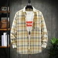 thumbnail image 2 of Men Shirts 2025 Men Fashion Casual Fashionable Square Printing Lightweight Breathable Long Sleeve Lapel Formal Shirt, 2 of 3