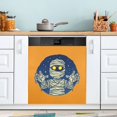 thumbnail image 5 of IAUYY Magnetic decorative sticker - 23x26 Inch PVC Refrigerator Decorative Cover, Removable DIY Art for Kitchen Appliances Mummy's Hands, 5 of 6