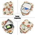 thumbnail image 5 of FORMRS Mini Backpack Purse for Women Travel Daypack Casual Shoulder Bag, Orange Autumn Leaves, 5 of 7