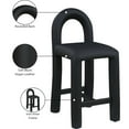 thumbnail image 2 of Meridian Furniture Amari Black Vegan Leather Stool, 2 of 9