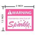 thumbnail image 3 of Contents Are Full of Sparkle Stickers 2x1.5inch Shipping Warning Sparkle Labels 500 Pcs, 3 of 5