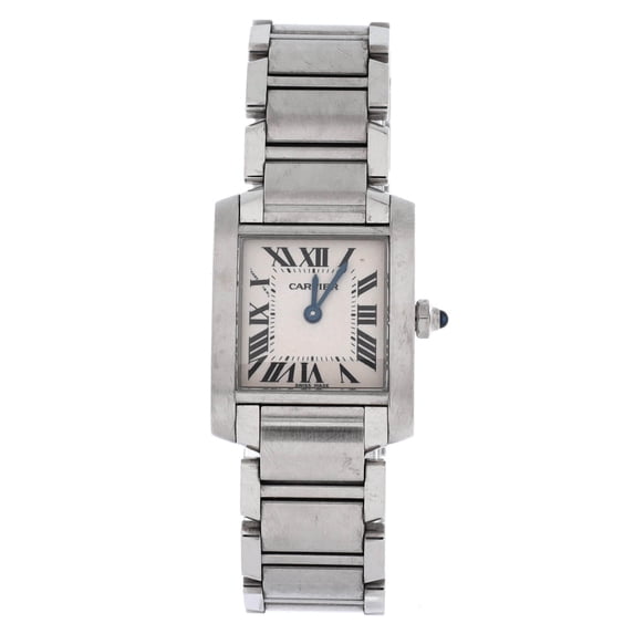 Pre-Owned Tank Francaise Quartz Watch Stainless Steel 20 By Rebag