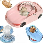 Exercise Hamster Wheel Car, Silent Fitness Wheel Toy Vehicle for Small Pets, Hamster Running Ball Funny Transparent Ball, Exercise Wheel for Hamsters, Pet Transparent Ball Car Running Wheel